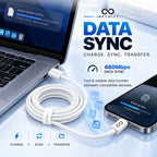 INFYNITY 27W Type-C to Type-C Fast Charging Cable – 1M Nylon Braided