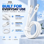 INFYNITY 27W Type-C to Type-C Fast Charging Cable – 1M Nylon Braided