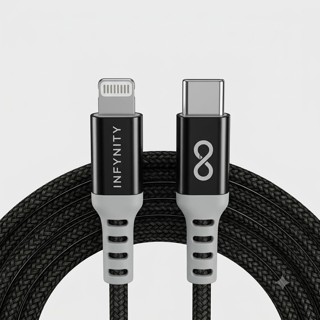 TYPE-C to LIGHTNING CABLE BLACK 27W