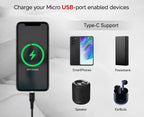 USB TYPE to TYPE-C CABLE BLACK 60W