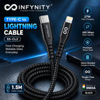 USB TYPE to TYPE-C CABLE BLACK 60W